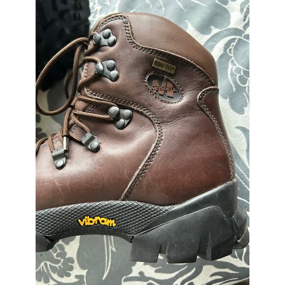 Merrell Womens Ridge Boots Gore-Tex Dark Brown Leather Lace Up Vibram Womens 7.5 - Picture 7 of 13